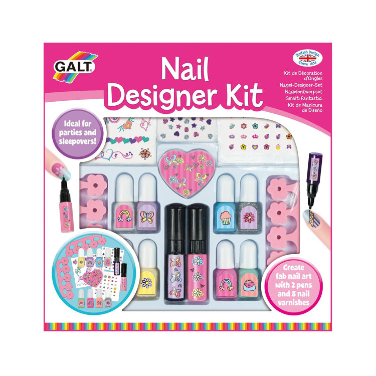 Picture of 4610 GALT NAIL DESIGNER KIT WITH 2 PENS AND 8 VARNISHES